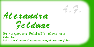 alexandra feldmar business card